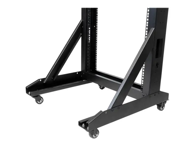 Startech 42U Mobile Open Frame Network Rack with Wheels- 663lbs - ...