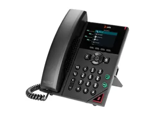 Poly VVX 250 - VoIP-telefon - treveis anropskapasitet SRTP, SIP, SDP, RTP - 4 linjer - svart