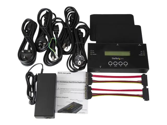 StarTech 1:1 Hard Drive Duplicator and Eraser for 2.5"/ 3.5" SATA ...