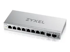 Zyxel GS1200v3 Series GS1200-10v3 Switch - Styrt - 8 x 10/100/1000 + 2 x Gigabit SFP - stasjonær