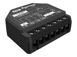Shelly 2PM Gen3 - Relékontroller - trådløs 802.11b/g/n, Bluetooth 4.2 - 2412 - 2472 Mhz - svart