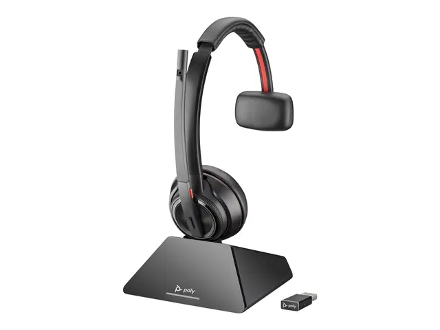 Poly Savi 8210-M Office - 8200 series hodesett on-ear DECT / Bluet...