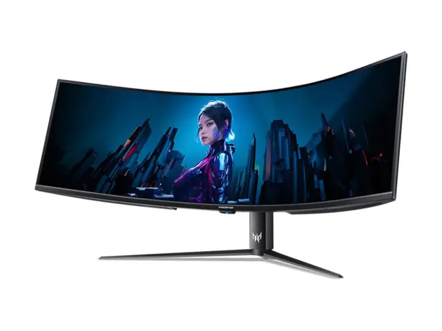Acer Predator Z57 bmiiphuzx - Z Series - LED-skjerm gaming - kurvet - 57" (57.1" synlig) - 7680 x 2160 Dual UHD @ 120 Hz - VA - 1000 cd/m² - 3000:1 - DisplayHDR 1000 - 1 ms - 2xHDMI, DisplayPort, USB-C - høyttalere - svart 