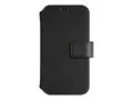 KEY Unstad - Lommebok for mobiltelefon MagSafe-samsvar - plastikk, kunstl&#230;r - svart - for Apple iPhone 13 mini