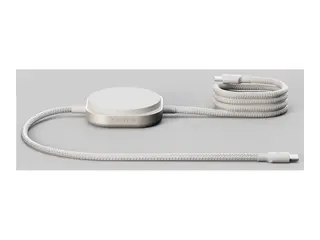 ZENS Pro 2 - USB-kabel - USB-C (hann) til trådløs lading (Qi2) magnetisk 1.5 m - wireless power (15W), 2-i-1 - hvit