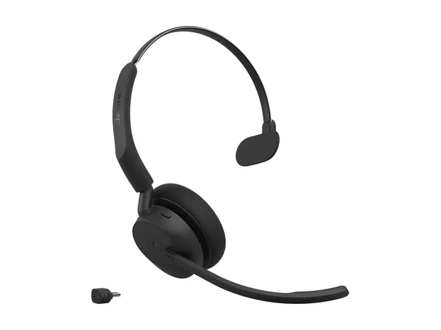 Jabra Evolve3 45 MS - hodesett - USB-C via Bluetooth-adapter, USB-...