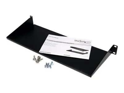 StarTech.com 1U Server Rack Cabinet Shelf, 7in Deep Fixed Cantilev...