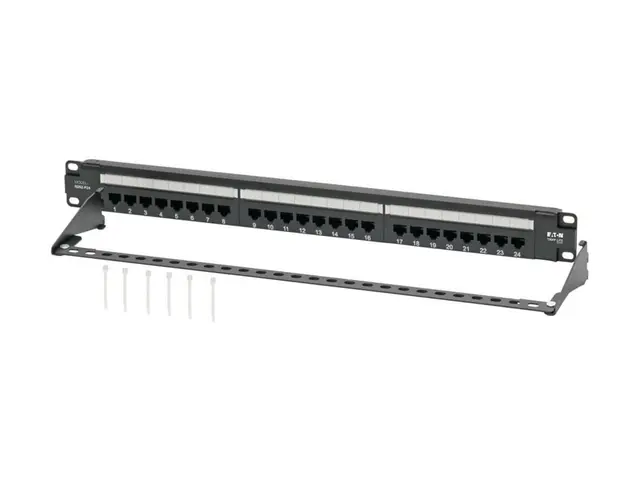 Eaton Tripp Lite Series Cat6 24-Port Patch Panel - PoE+ Compliant,...