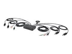 STARTECH.COM 2-Port Dual-Monitor DisplayPort Cable KVM Switch 4K 60Hz Co