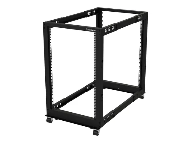 Startech 18U 19" Open Frame Server Rack, 4 Post Adjustable Depth 2...