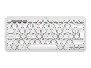 Logitech Pebble Keys 2 K380s - Tastatur - trådløs Bluetooth LE - QWERTY - US International - tonalhvit