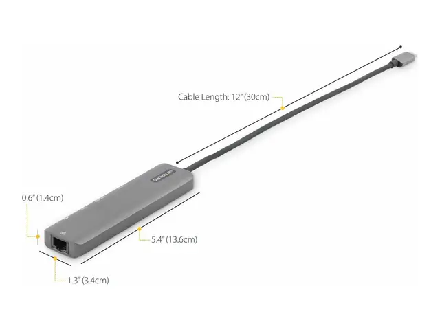 StarTech.com USB C Multiport Adapter, USB-C to 4K 60Hz HDMI 2.0, 1...