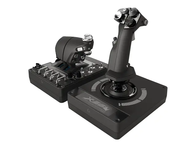 Logitech X56 H.O.T.A.S. - Joystick og gasspedal - kablet - for PC