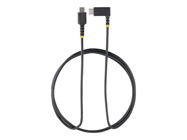 StarTech.com 6ft (2m) USB C Charging Cable Right Angle, 60W PD 3A,...