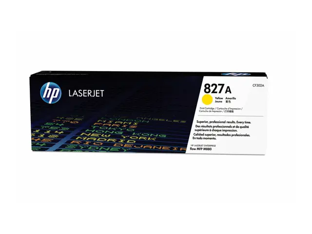 HP 827A - Gul - original - LaserJet - tonerpatron (CF302A) - for C...