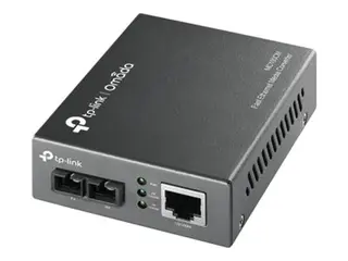 TP-Link MC100CM - Fibermedieomformer - 100Mb LAN 10Base-T, 100Base-FX, 100Base-TX - RJ-45 / SC flermodus - opp til 2 km - 1310 nm