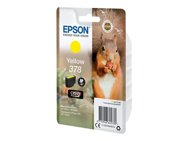 Epson 378 - 4.1 ml - gul - original - blære med RF/lyd-alarm - ble...