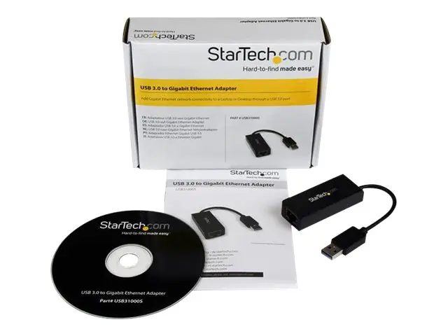 StarTech.com USB 3.0 to Gigabit Ethernet Adapter - 10/100/1000 NIC...