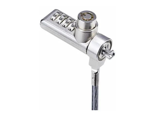 Startech 10-Pack Dual-Access Laptop Lock, 6.5ft (2m) Keyed Alike a...