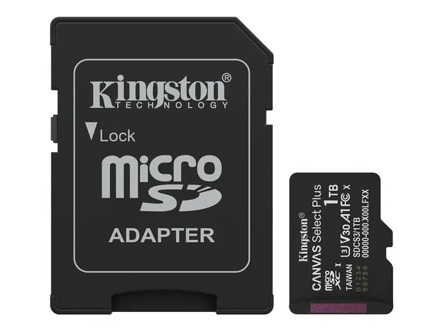 Kingston Canvas Select Plus - Flashminnekort (SD-adapter inkludert...