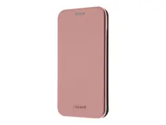 Insmat Exclusive - Lommebok for mobiltelefon polyuretan, kartong+papir+aluminiumsfolie, termoplastisk polyuretan (TPU) holder - roserosa - for Samsung Galaxy A25