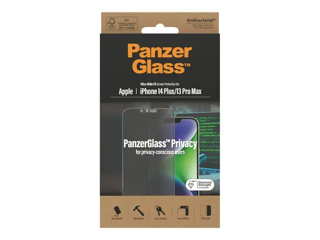 PanzerGlass - Skjermbeskyttelse for mobiltelefon ultrabred passfor...