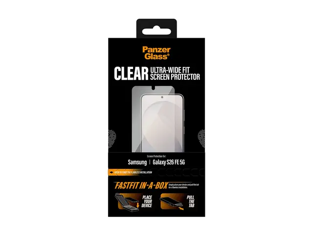 PanzerGlass - Skjermbeskyttelse for mobiltelefon - ultra-bred pass...
