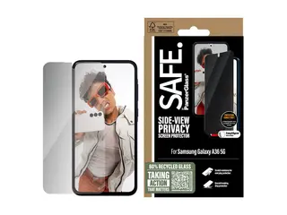 SAFE. by PanzerGlass - Skjermbeskyttelse for mobiltelefon ultravid passform med EasyAligner - glass - med personvernsfilter - 2-veis - for Samsung Galaxy A36