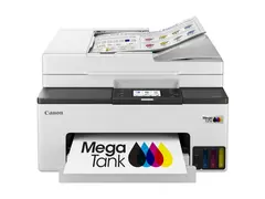 Canon MAXIFY GX2051 MegaTank - Multifunksjonsskriver farge - ink-jet - påfyllbar - Legal (216 x 356 mm)/A4 (210 x 297 mm) (original) - A4/Legal (medie) - opp til 15 ipm (trykking) - 250 ark - 33.6 kbps - USB 2.0, Wi-Fi(ac), LAN