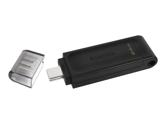 Kingston DataTraveler 70 - USB-flashstasjon - 64 GB - USB-C 3.2 Gen 1