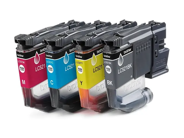 Brother LC521 Value Pack - 4-pack svart, gul, cyan, magenta origin...