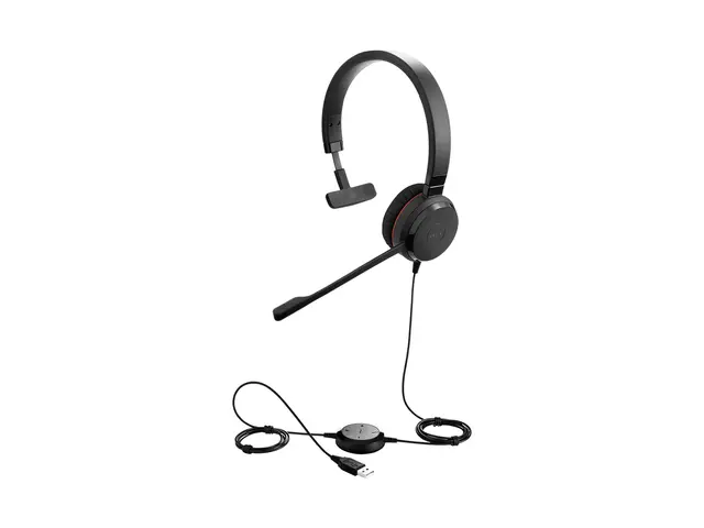 Jabra Evolve 30 II UC Mono - Hodesett - on-ear kablet - 3,5 mm jakk 