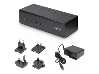 STARTECH 4-PORT KVM SWITCH 4K 60HZ -DUAL-MONITOR DISPLAYPORT KVM