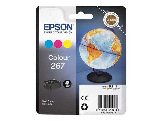 Epson 267 - 7 ml - gul, cyan, magenta - original - blekkpatron - f...