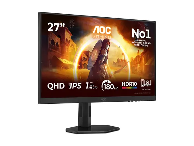 AOC Gaming Q27G4XF - LED-skjerm gaming 27" 2560 x 1440 QHD @ 180 H...