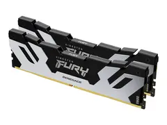 Kingston FURY Renegade Silver - DDR5 sett - 96 GB: 2 x 48 GB - DIMM 288-pin - 6400 MT/s / PC5-51200 - CL32 - 1.4 V - ikke-bufret - on-die ECC