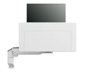 Ergotron CareFit Combo Arm - Monteringssett (leddarm, tastaturbakke, veggmonteringssokkel, sporfesteadapter) modulær - for LCD-skjerm / PC-utstyr - aluminium, plastikk - hvit - skjermstørrelse: inntil 27" - veggmonterbar