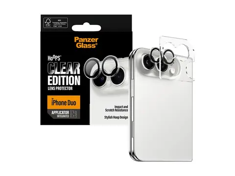 PanzerGlass Hoops - Linsebeskytter for mobiltelefon gjennomsiktig - for Apple iPhone Duo