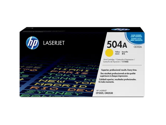 HP 504A - Gul - original - LaserJet - tonerpatron (CE252A) - for C...
