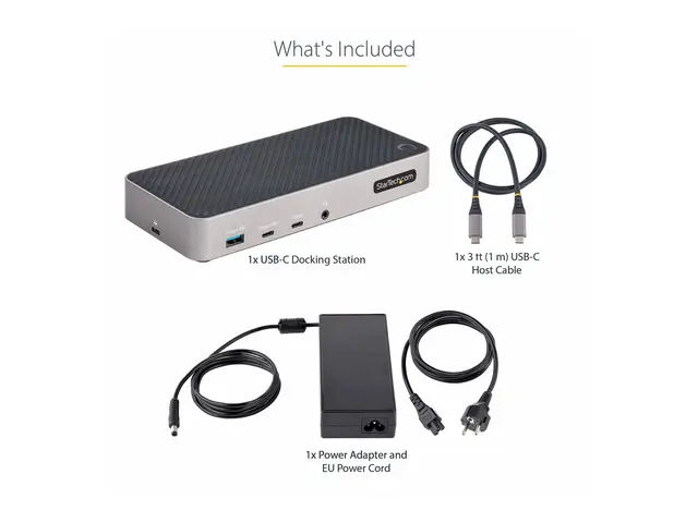 StarTech.com USB-C Triple Monitor Docking Station - HDMI/DP 4k Doc...