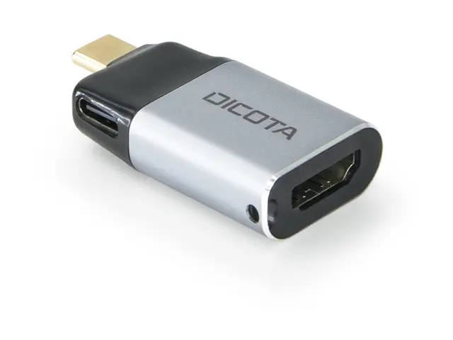 DICOTA - Video adapter - USB-C hann til HDMI, USB-C hunn - sølv - ...