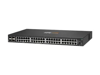 HPE Aruba Networking CX 6000 48p 10M/100M/1G 4p SFP 1G Switch Switch - Styrt - 48 x 10/100/1000 + 4 x Gigabit SFP (opplink) - side til side-luftflyt - rackmonterbar, veggmonterbar - BTO