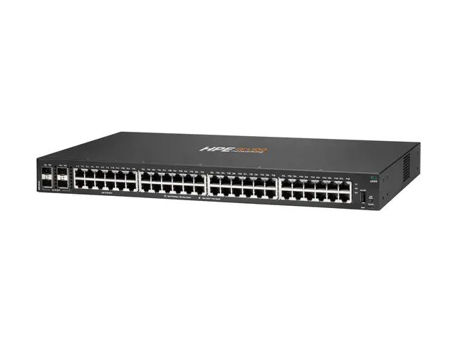 HPE Aruba Networking CX 6000 48p 10M/100M/1G 4p SFP 1G Switch - St...