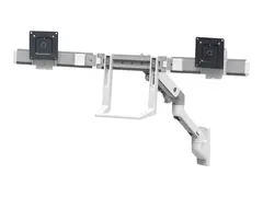 Ergotron HX - Monteringssett (leddarm, utvidelse, hengselbue, 2 svingtapper, h&#229;ndtak, veggmontering) for 2 LCD-skjermer - hvit - skjermst&#248;rrelse: inntil 32&quot;