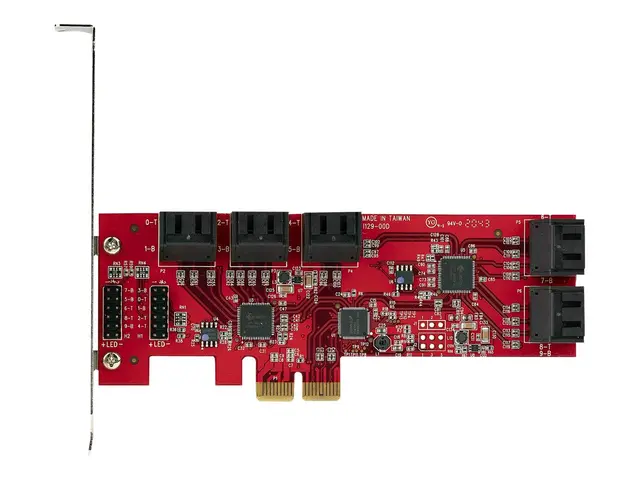 StarTech.com SATA PCIe Card, 10 Port Expansion card, 6Gbps Low/Ful...