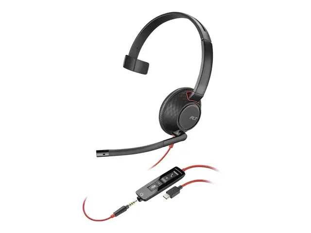 Poly Blackwire 5210 - 5200 series hodesett on-ear kablet 3,5 mm ja...
