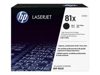 HP 81X - Høy ytelse - svart - original - LaserJet tonerpatron (CF281X) - for LaserJet M605; LaserJet Enterprise M605, M632, MFP M630; LaserJet Enterprise Flow MFP M630