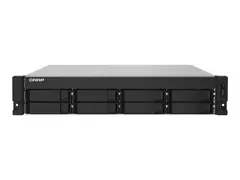 QNAP TS-832PXU - NAS-server - 8 brønner - kan monteres i rack SATA 6Gb/s - RAID 0, 1, 5, 6, 10, 50, 60, JBOD - RAM 4 GB - Gigabit Ethernet / 2.5 Gigabit Ethernet / 10 Gigabit Ethernet - iSCSI støtte - 2U