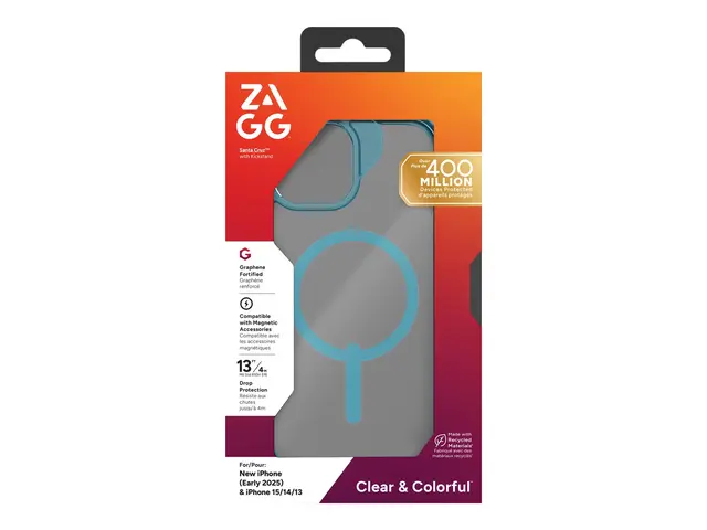 Zagg Santa Cruz Snap - Baksidedeksel for mobiltelefon blå Apple iP...