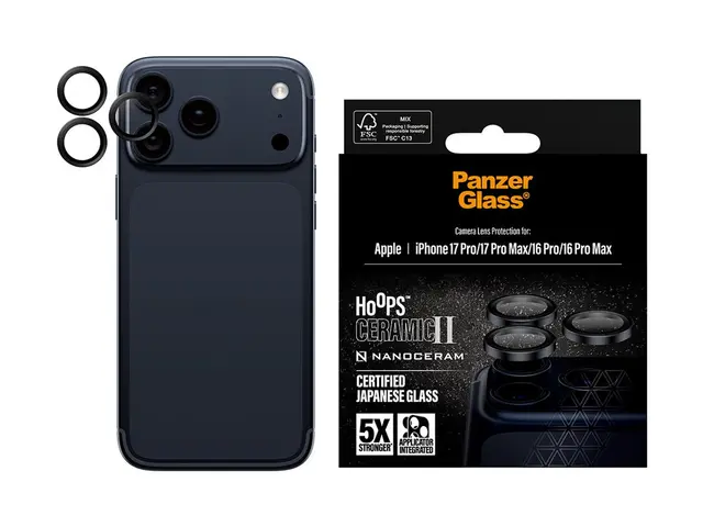 PanzerGlass Hoops Ceramic II - Linsebeskytter for mobiltelefon sva...